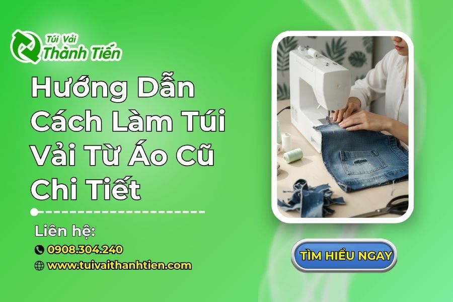 Hướng Dẫn Cách Làm Túi Vải Từ Áo Cũ Chi Tiết