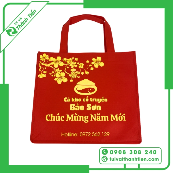 Túi vải không dệt đựng quà tết