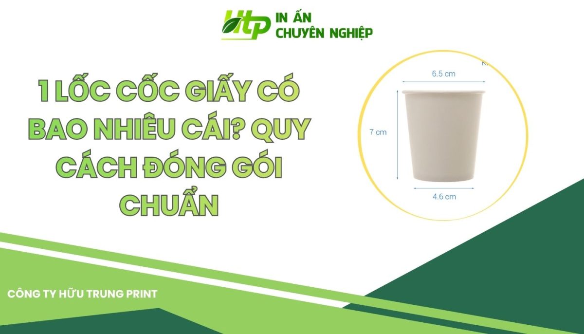 1 Lốc Cốc Giấy Có Bao Nhiêu Cái? Quy Cách Đóng Gói Chuẩn