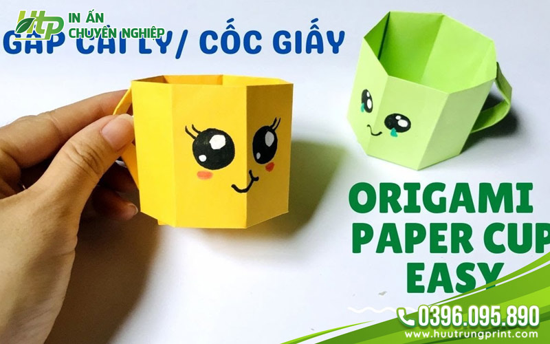 Hoàn thiện khi đáp ứng những cách gấp ly giấy