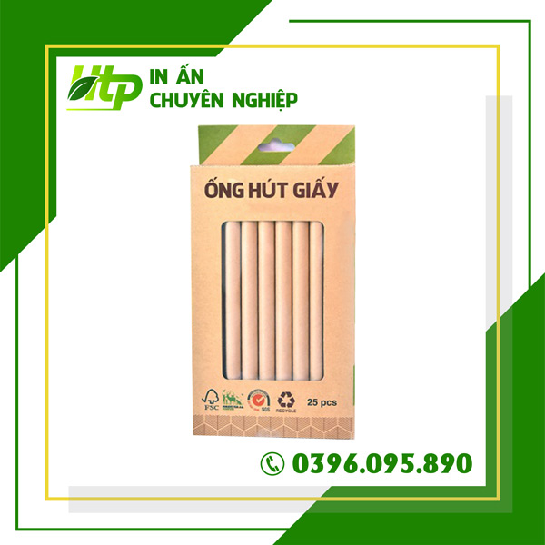 Ống Hút Giấy Phi 12